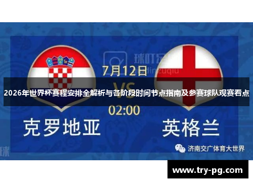 2026年世界杯赛程安排全解析与各阶段时间节点指南及参赛球队观赛看点
